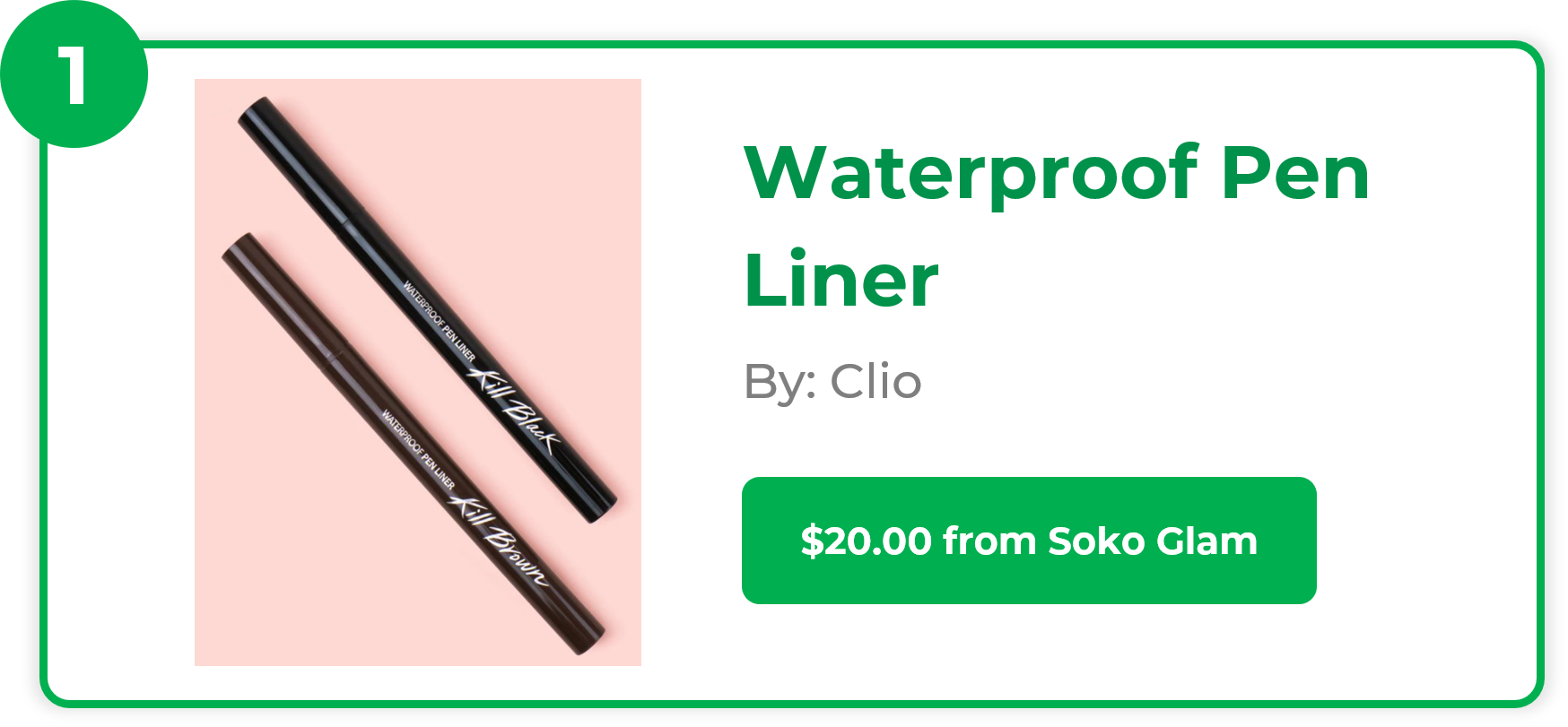 Waterproof Pen Liner - Clio