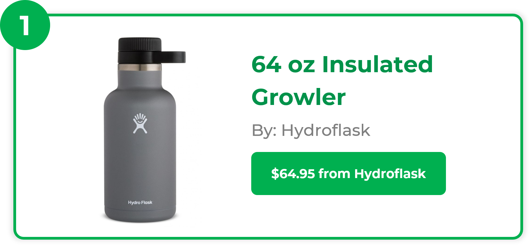 64 oz Insulated Growler - Hydroflask