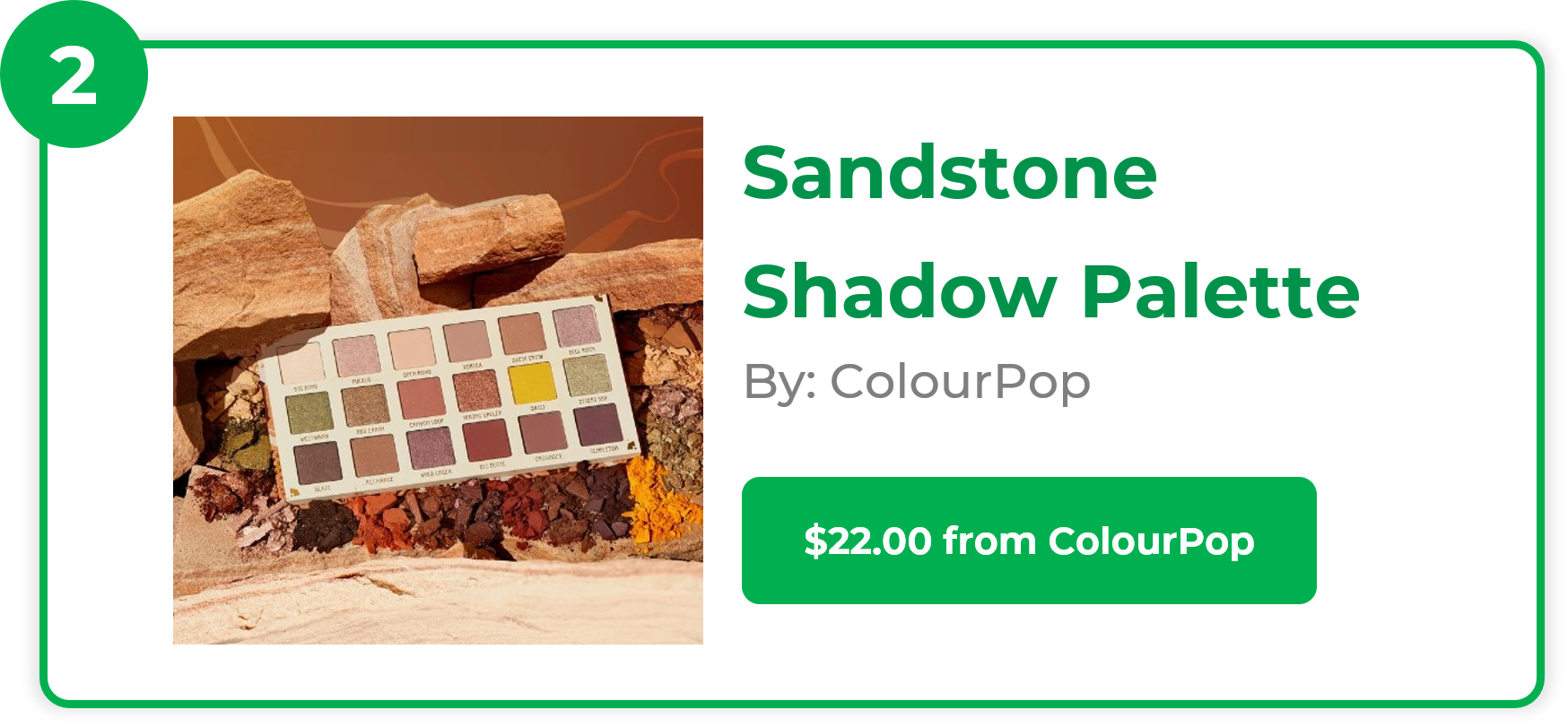 Sandstone Shadow Palette - ColourPop