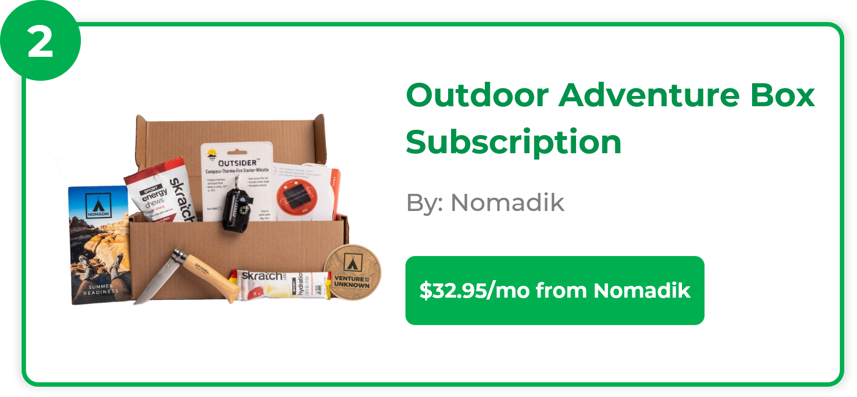 Outdoor Adventure Mystery Box Subscription - Nomadik