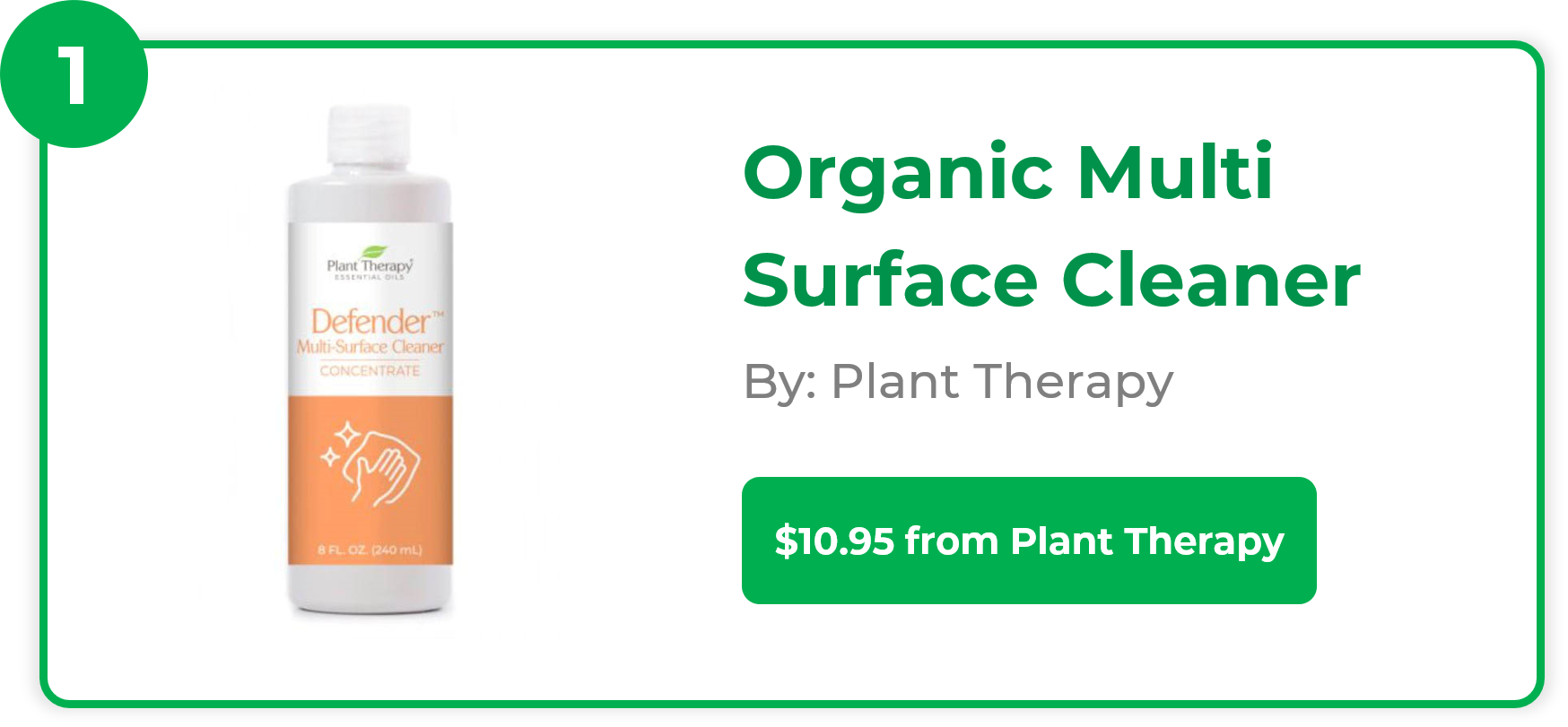 Organic Multi Surface Cleaner - Plant Therapy
