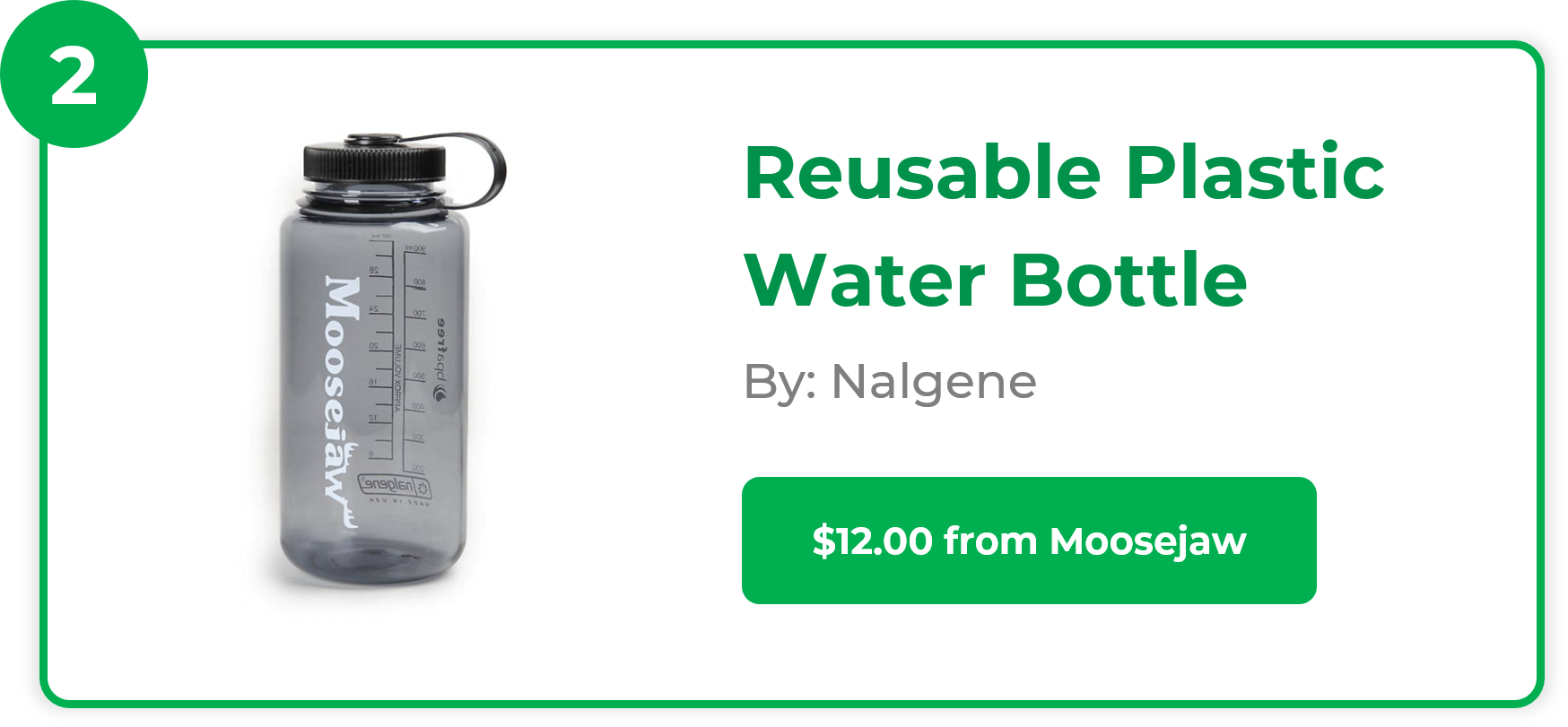 Reusable Plastic Water Bottle - Nalgene