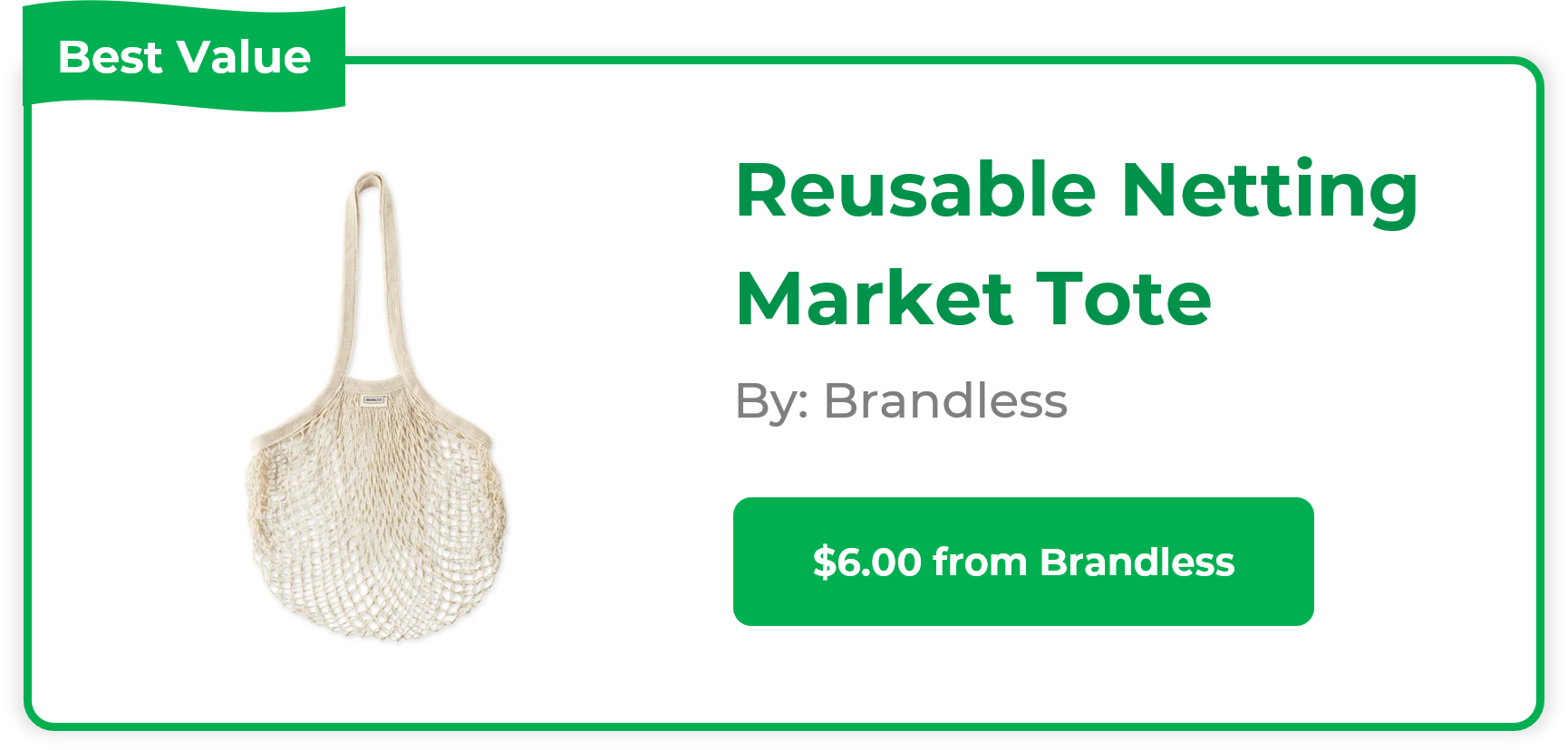 Reusable Netting Market Tote - Brandless