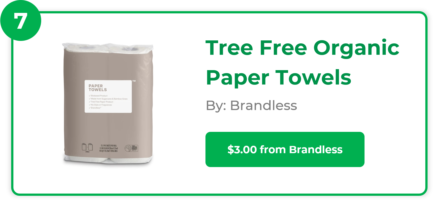 Tree Free Organic Paper Towels - Brandless