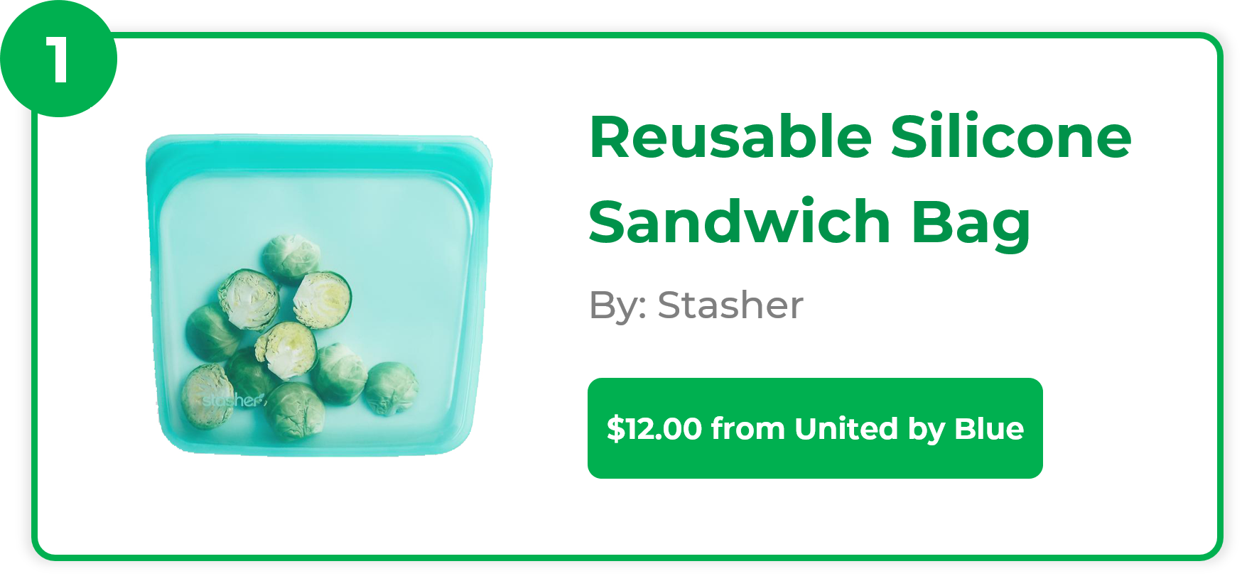 Reusable Silicone Sandwich Bag - Stasher