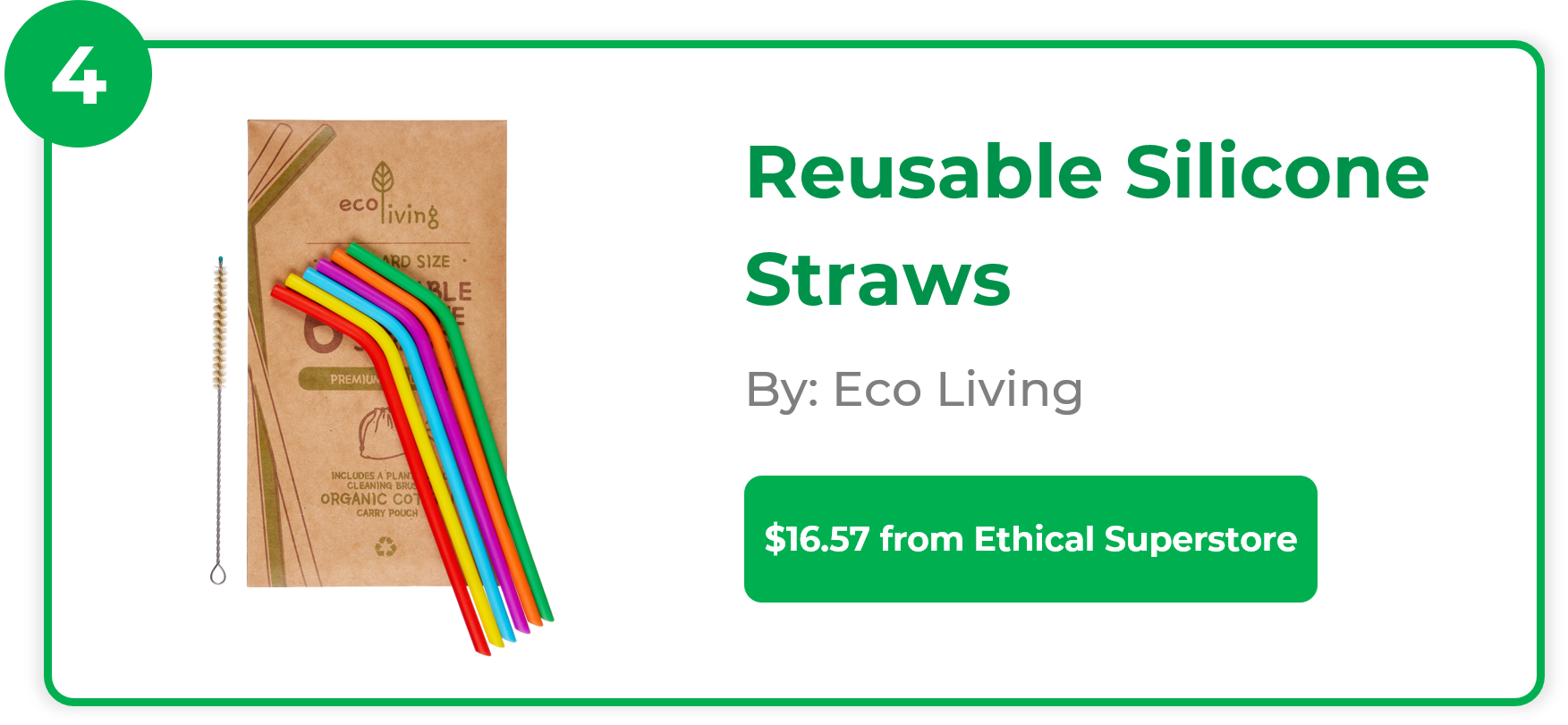 Reusable Silicone Straws - Eco Living